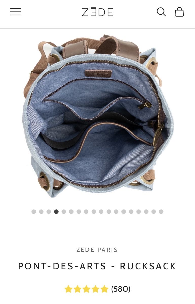 Zaini: Rucksack von Zede Paris – Nuovo (secondo la descrizione) da Oberwil BL venduto da another-day-of-sun 2