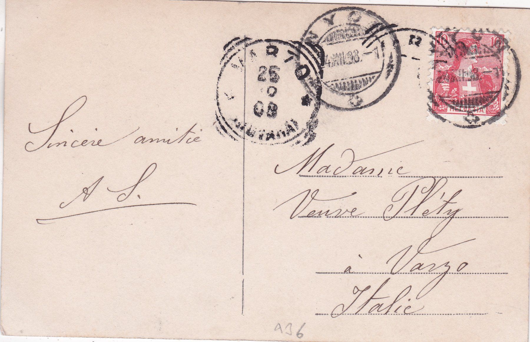 Cartoline postali: Kitsch Kinder Engel Joyeux Noël 1908 – Usato da Herisau venduto da Lisegrat2008 1