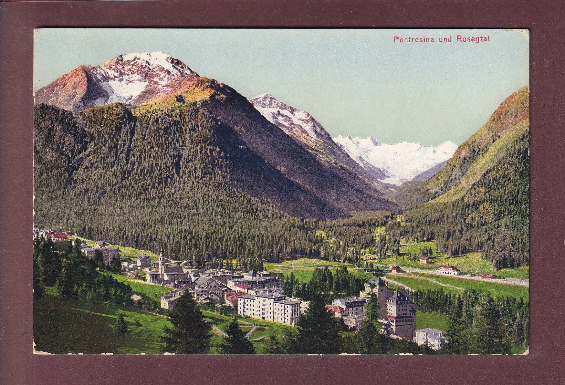 Ansichtskarten: PONTRESINA - Rosegtal – Gebraucht aus Pully von nicecards