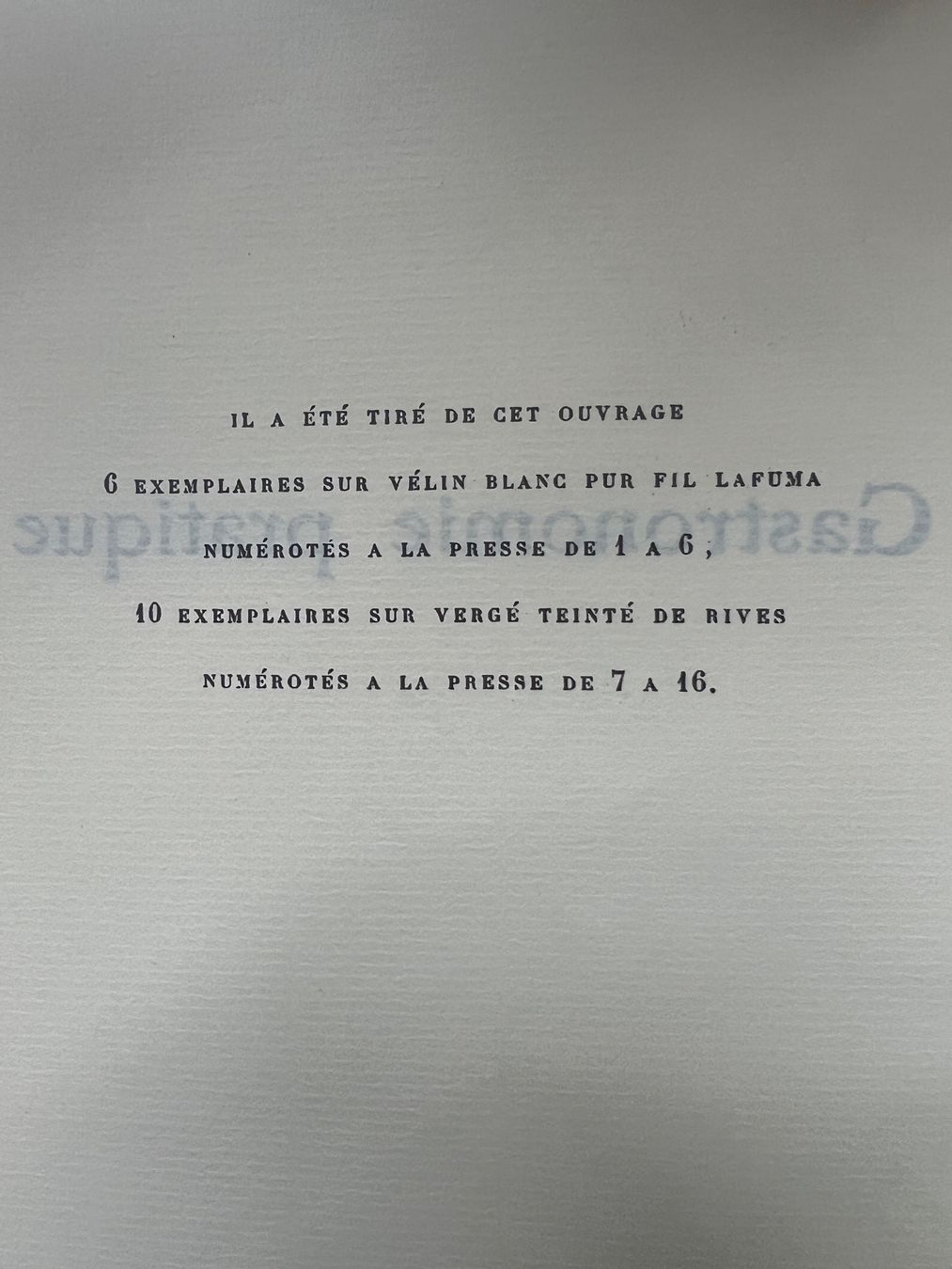 Libri: GASTRONOMIE PRATIQUE ALI-BAB – Usato da Riva San Vitale venduto da AM25 2
