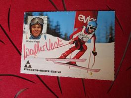 WALTER VESTI CH SKI FAHRER AUTOGRAMMKARTE SELTEN ANTIK