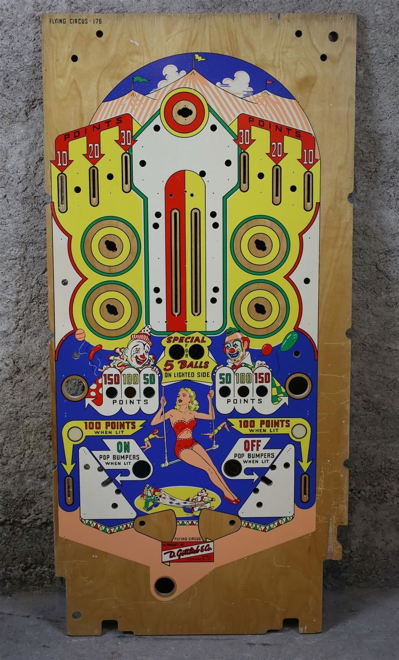 Flipper: Flipper Spielfeld "Flying Circus" 1961 – Usato da Birrwil venduto da brandschatz_birrwil 1
