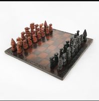 Jeu d'échec avec échiquier , Afrique , XXe s