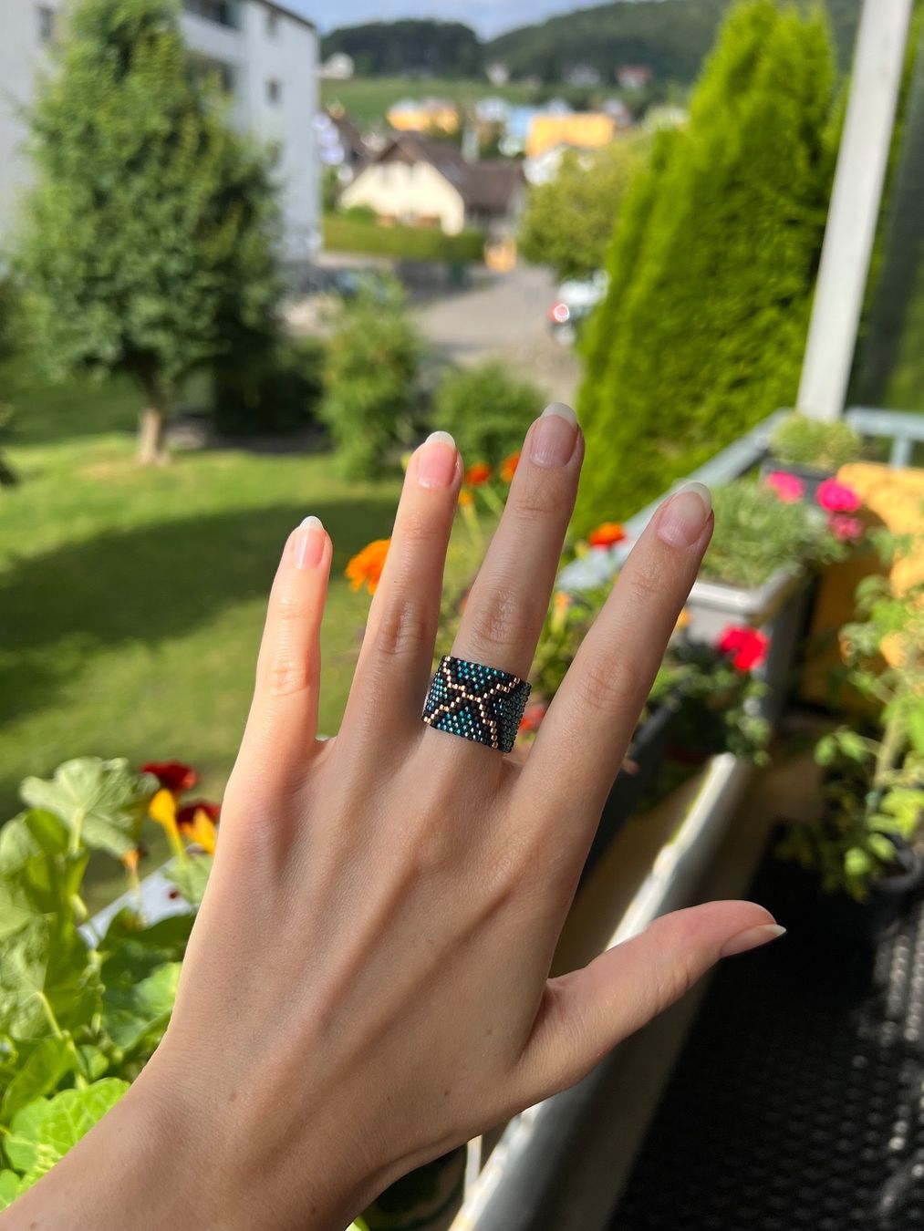 Anelli: Ring Python 2 / Handmade / Handarbeit / Perlen Toho (neu) – Nuovo e nell'imballaggio originale da Stein AG venduto da Anastasia_Asya 1