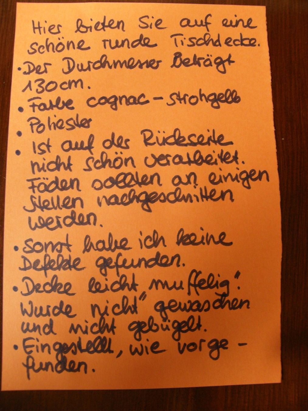 Decken: ältere runde Tischdecke – Neu (gemäss Beschreibung) aus Gächliwil von lesidees 9