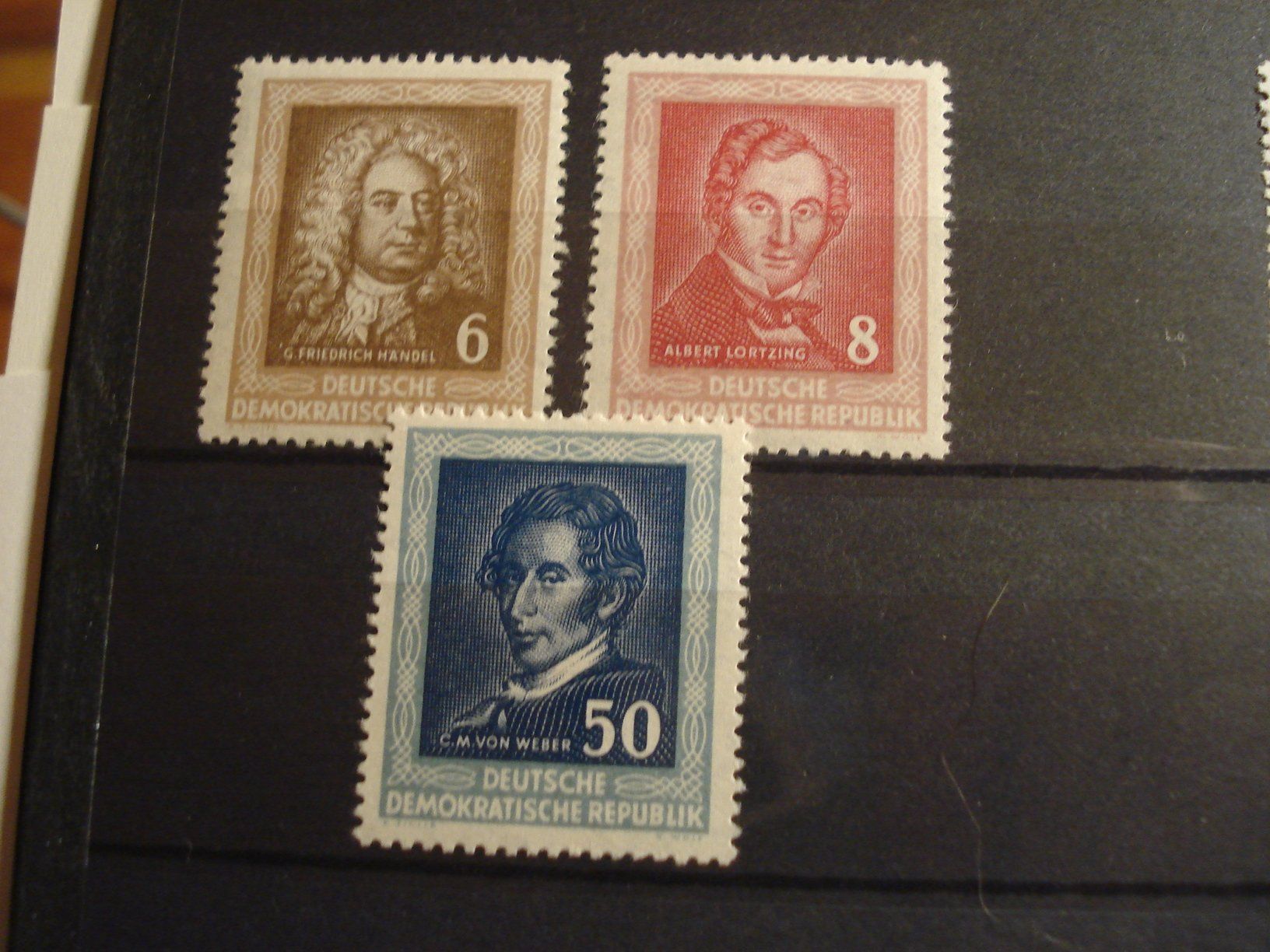 Tous les timbres: Set DDR Berühmte Deutsche ** 1952 – D'occasion à Niederwil AG par morostahu