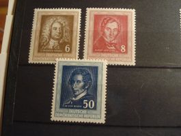 Set DDR Berühmte Deutsche ** 1952
