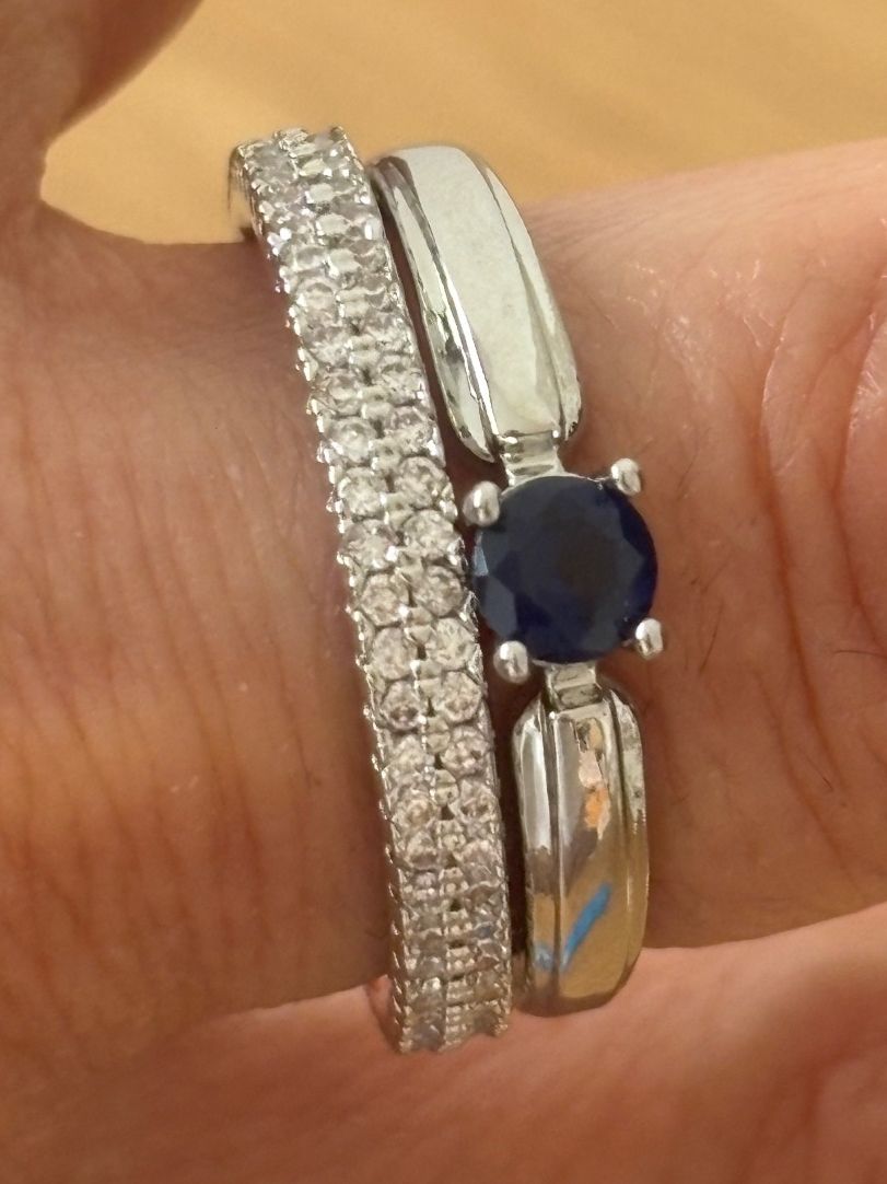 Anelli: Luxus Elegante Gr.19/9 Duo Ring Memoire Farbe : Silber – Nuovo (secondo la descrizione) da Biel-Bienne venduto da Roserosse13 1