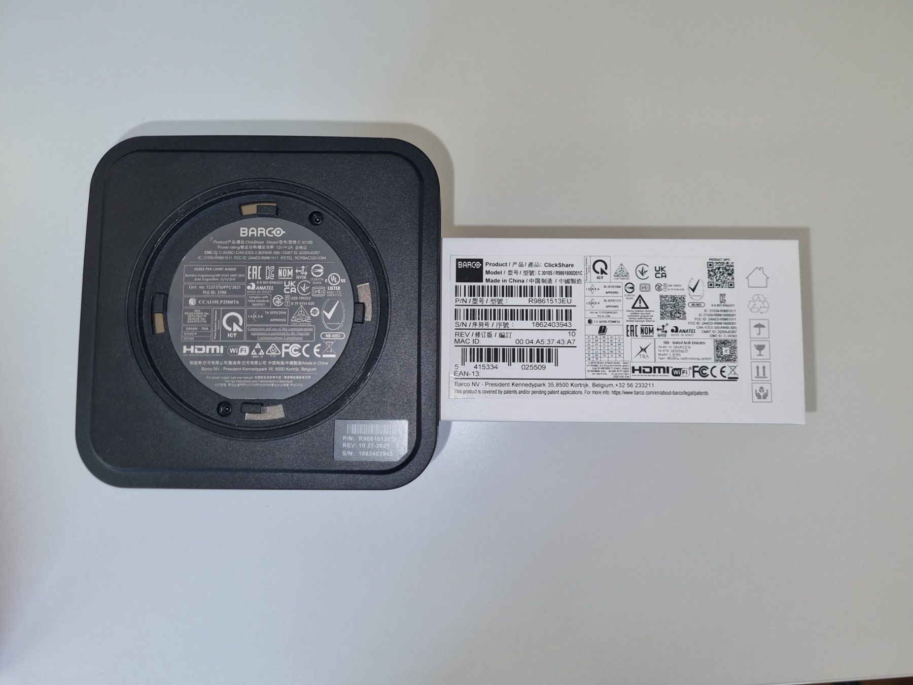 Lettore multimediale & Streamer: Barco ClickShare CX-30 inkl. 2x Dongles & Netzteil – Usato da Volketswil venduto da SupragSolutionsAG 2