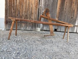 Antikes Holzwerkzeug, (Schnätzesel) Dekoration, Sammlerstück