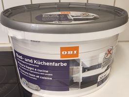 OBI Bad- und Küchenfarbe Weiss 30m² neu ungeöffnet