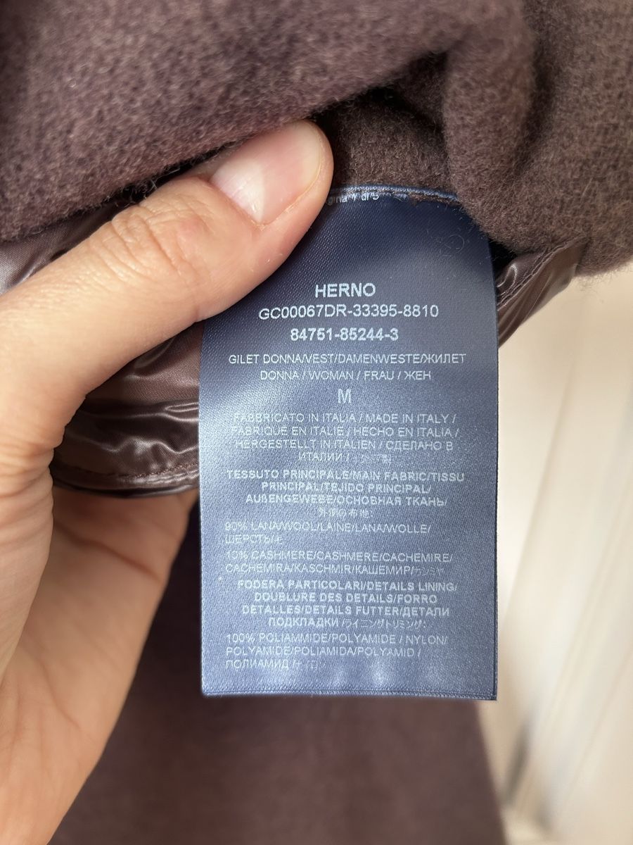 Herno Gilet & Giacche senza maniche: Veste Laine et cachemire Herno M – Usato da Genève venduto da Sarahchge 6