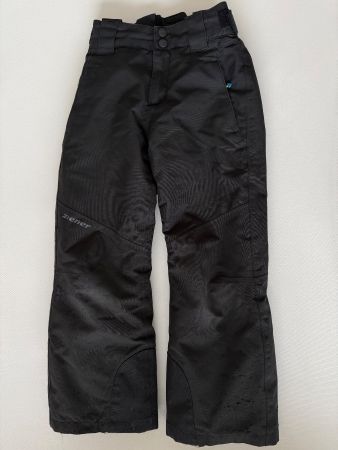 Schwarze ZIENER Schneehose, Grösse 128