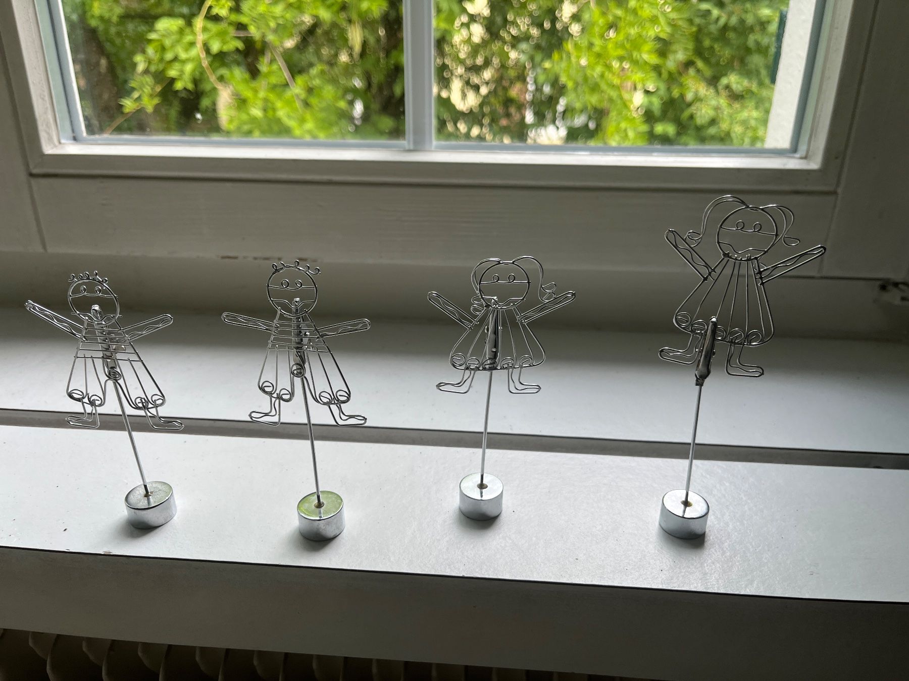 Statuette: Fotohalter zwei Mädchen / zwei Knaben – Usato da Würenlos venduto da Schnudi10