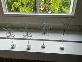 Fotohalter zwei Mädchen / zwei Knaben