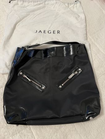 NEUWERTIG***JAEGER TASCHE ECHT LEDER***SEHR SCHÖN***