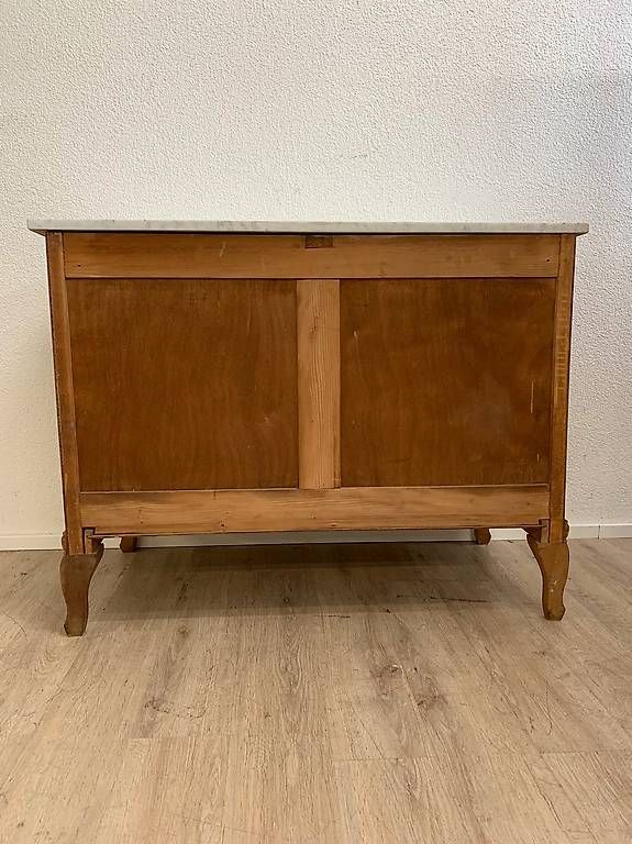 Commodes: Antike Vintage Holz Kommode mit Marmorplatte – D'occasion à Obernau par Arche_Noah_Brocki 8