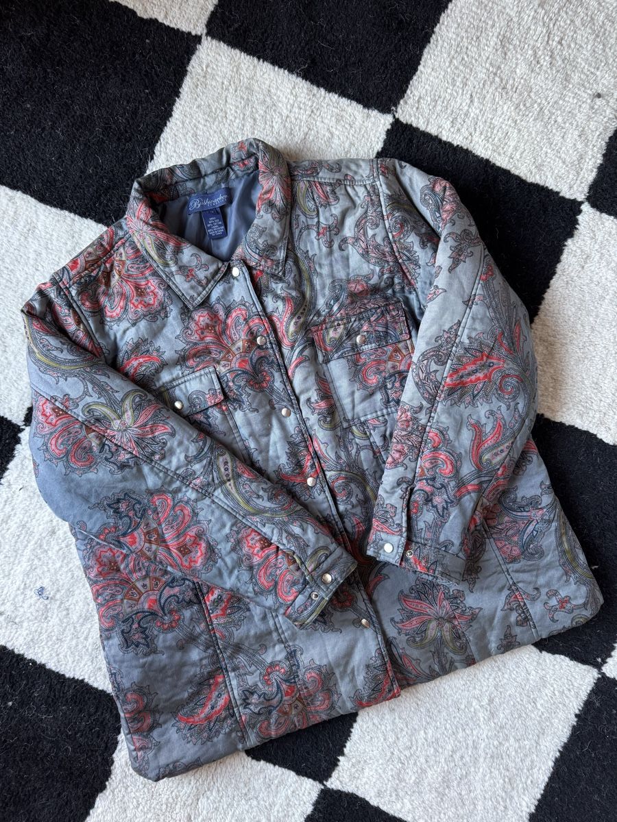 Mäntel: Vintage Silk Blend Paisley Jacket – Gebraucht aus Effretikon von expiredrice