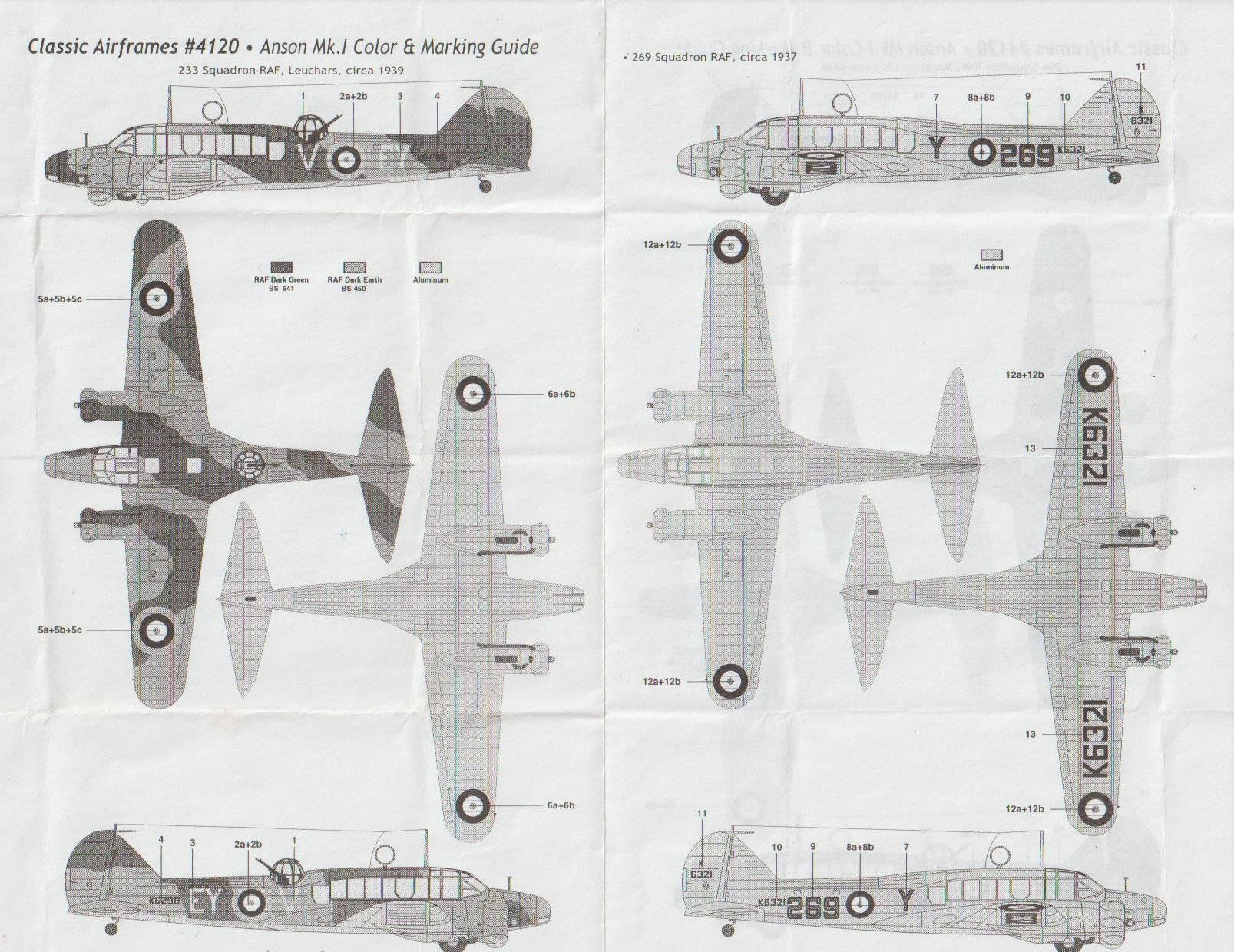 Kit di modellismo & Modellini statici: Decals zu Avro Anson Mk.I 1/48 – Nuovo (secondo la descrizione) da Bözen venduto da jackieoh 1