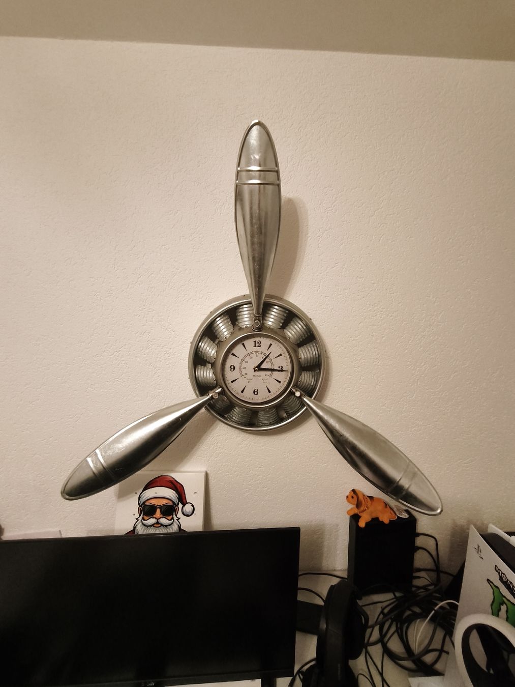 Orologi: Uhr Flugzeug Propeller Aluminium – Usato da Oberkulm venduto da werneraftim