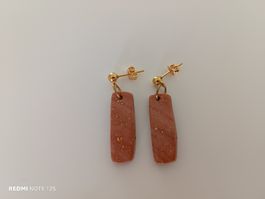 Ohrring Terracotta Gold