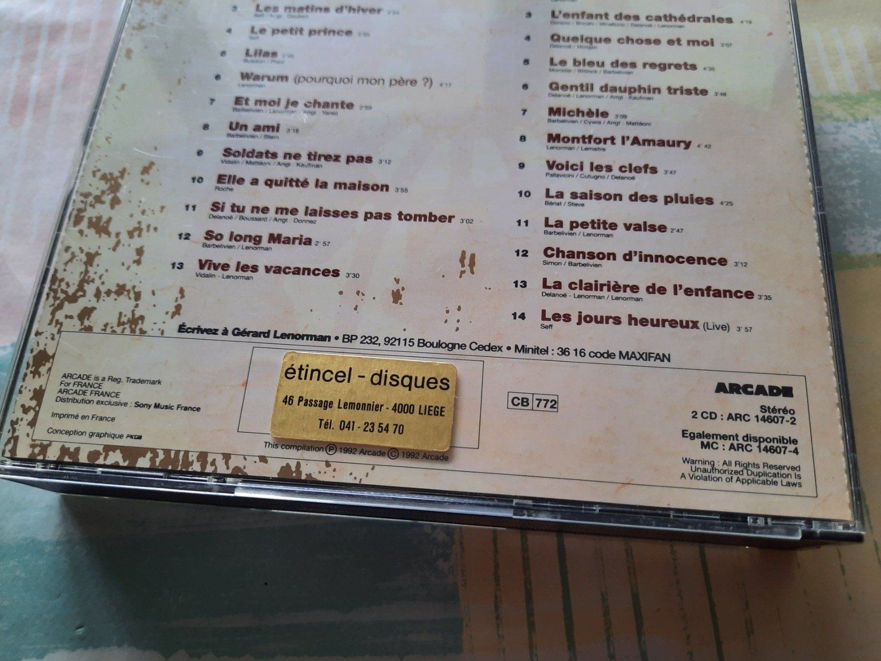 CDs: Cd Gérard Lenorman - 27 succès 2 Cds  – Gebraucht aus Pully von bro_n52j 4