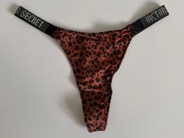 Victoria's Secret Thong Leopard Print Size M New