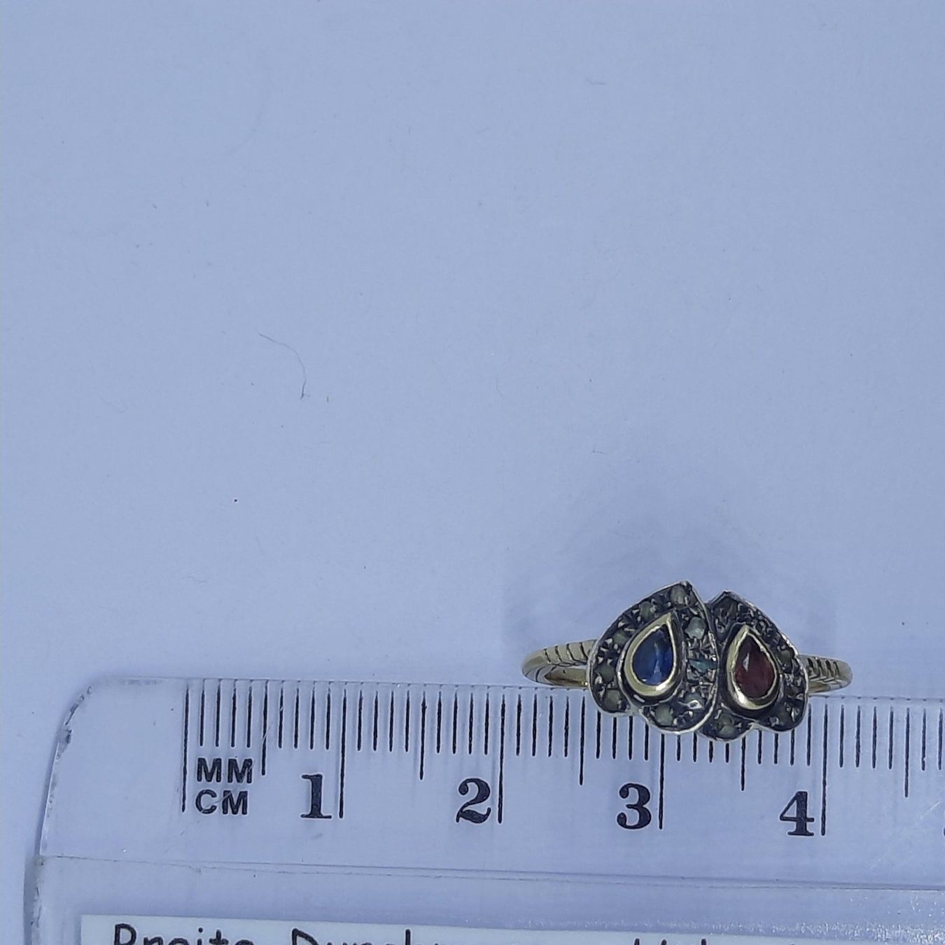 Anelli: Bezaubernder Goldring mit diversen Edelsteinen – Usato da Unterägeri venduto da Altgoldschmuck 6