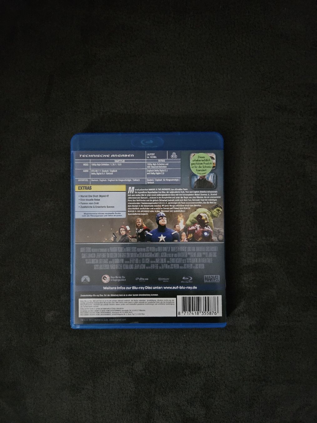 Tutti i DVDs: Marvel's AvengersBlue Ray – Usato da Itingen venduto da punkyclown84 1