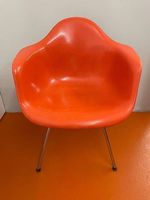 Eames Fiberglas Armchair in Red Orange, 1959 - 1960