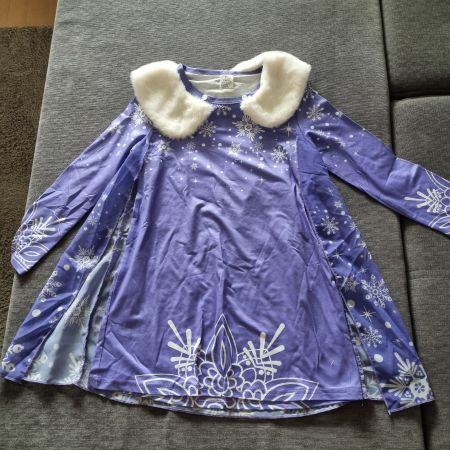 Elsa Kleid, Eiskönigin gr 3-4 Jahre neu