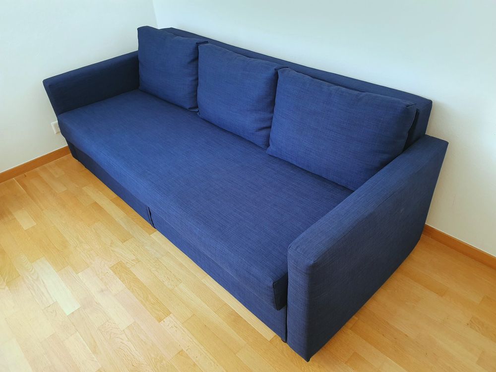 Ikea FRIHETEN blue sofa bed (available 22.06.2023) Kaufen auf Ricardo