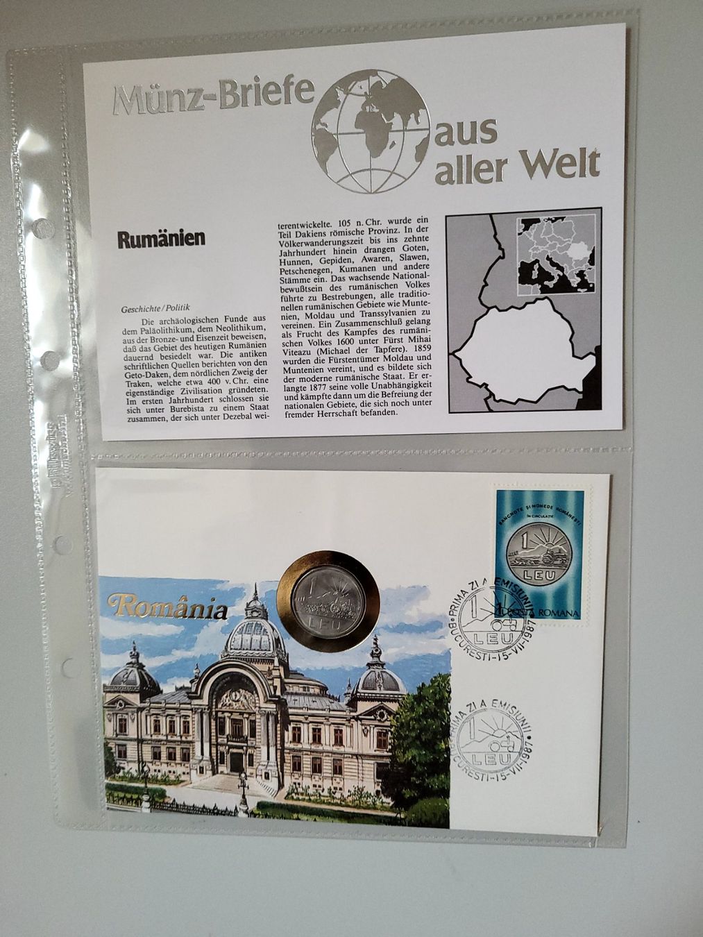 Tutti le monete: Münzbrief Rumänien – Nuovo e nell'imballaggio originale da Bertschikon Gossau venduto da KEO2