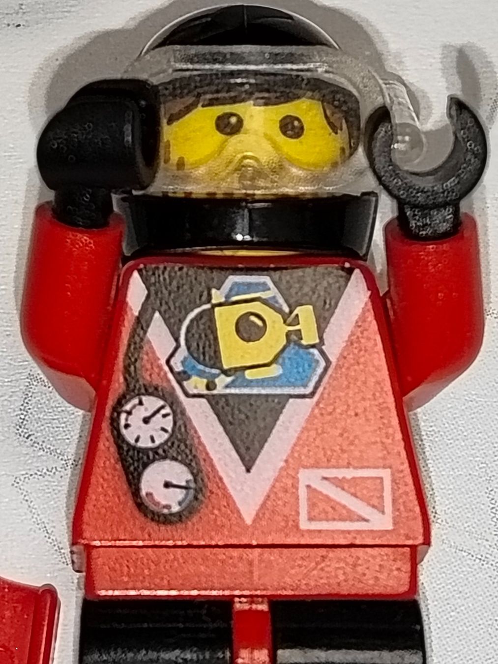 Lego Kit di costruzioni: Legofigur  div015a	 Divers - Red Diver 2  /C36 – Usato da St. Gallen venduto da Bisaknosp 4