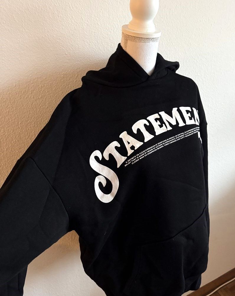 Pullover & Sweatshirts: Schwarzer Statement Hoodie Gr. M - top Zustand! – Neu (gemäss Beschreibung) aus Buchs AG von Bela11 1