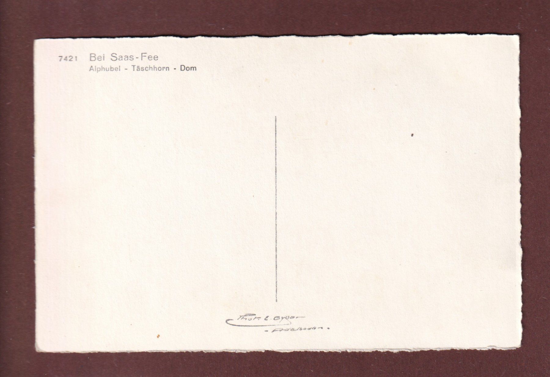 Cartoline postali: Bei SAAS-FEE – Usato da Pully venduto da nicecards 1