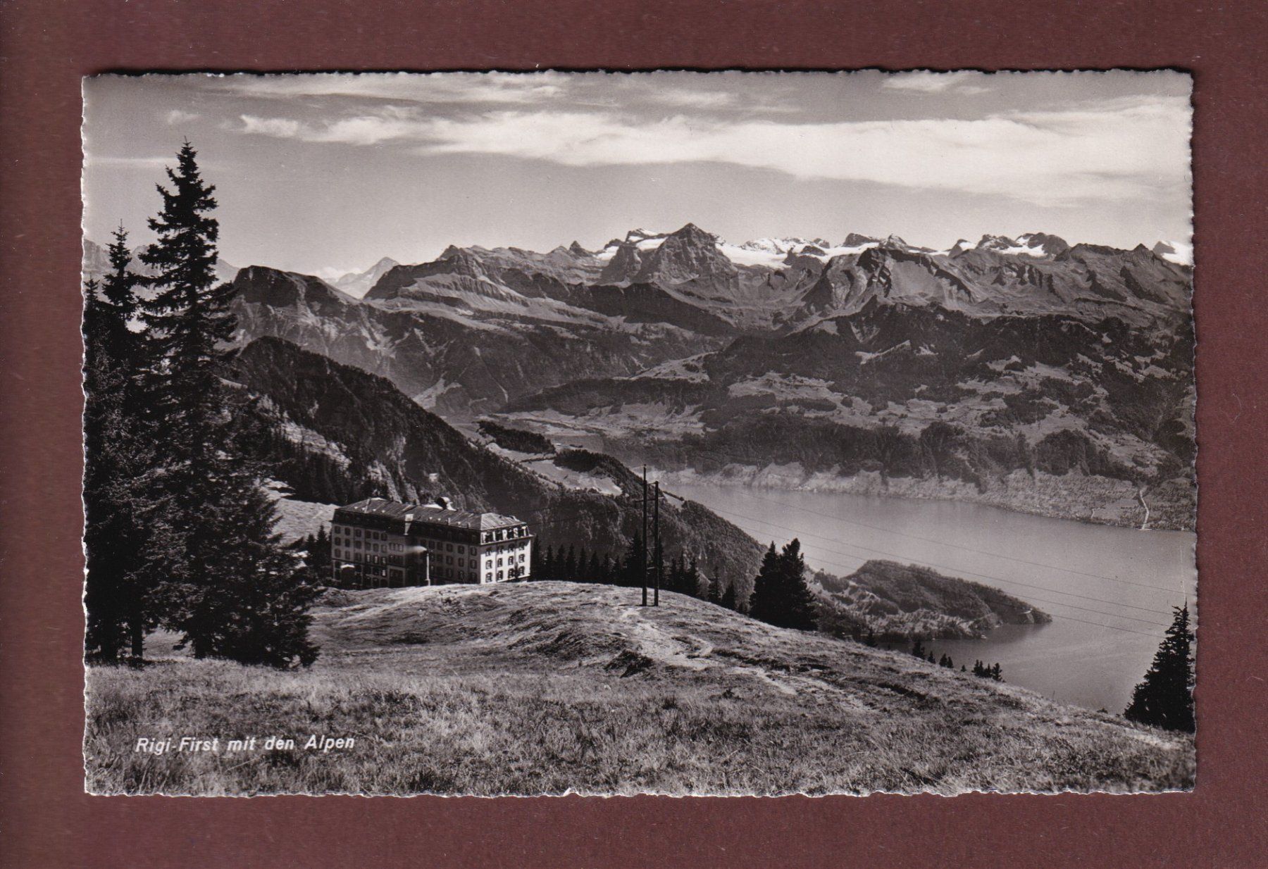 Ansichtskarten: RIGI-FIRST mit den Alpen – Gebraucht aus Pully von nicecards-shop