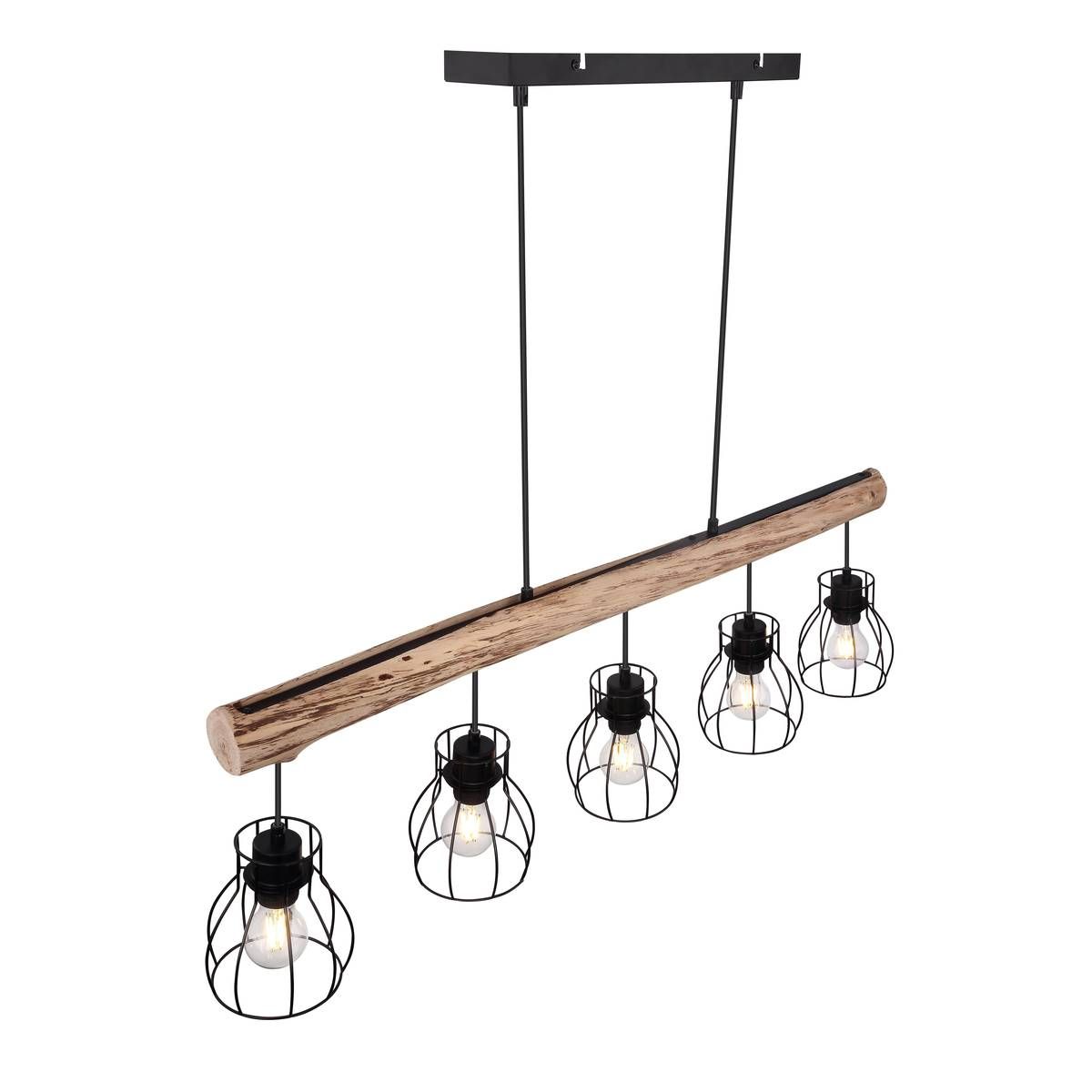 Lustres & lampes de plafonds: Pendelleuchte, Holz, 104 cm x 14 cm – Neuf (Voir description) à Kreuzlingen par Smart-Light 3