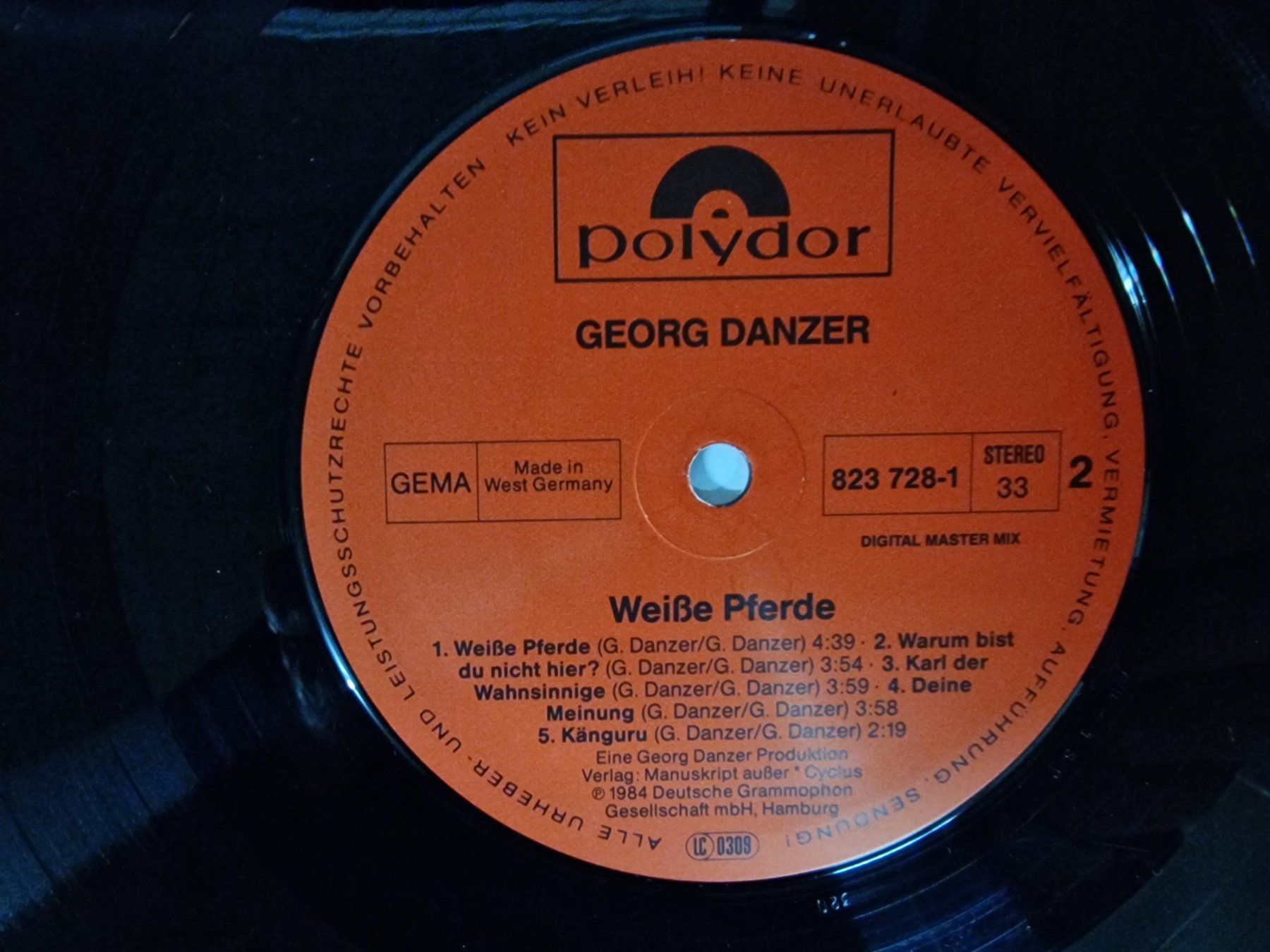 Dischi in vinile: Georg Danzer LP – Weiße Pferde – Usato da Root venduto da atelier22 2