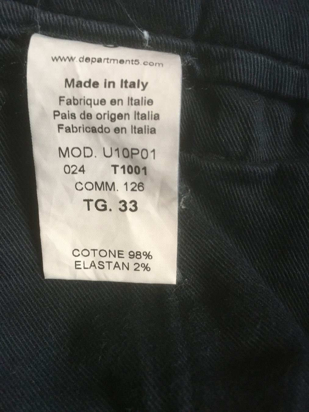 Hosen: Hose Department Five ,  Grösse 33, Dunkelblau – Gebraucht aus Schaffhausen von ann_g6tx 2