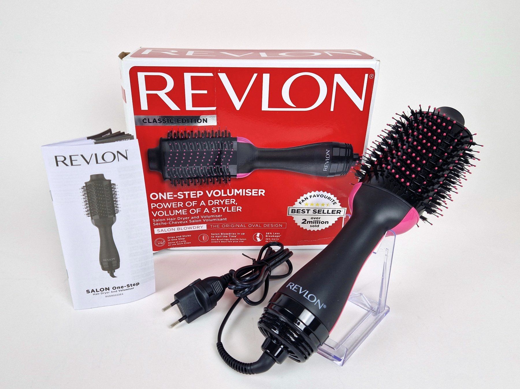 Revlon Asciugacapelli: Revlon Salon One-Step Volumiser, Warmluftbürste – Nuovo (secondo la descrizione) da Basel venduto da Restwert_Basel