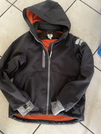 H&M Sport Softshelljacke dunkelgrau Gr. 146 neuwertig