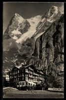 AK Mürren, Grand Hôtel mit Eiger und Mönch