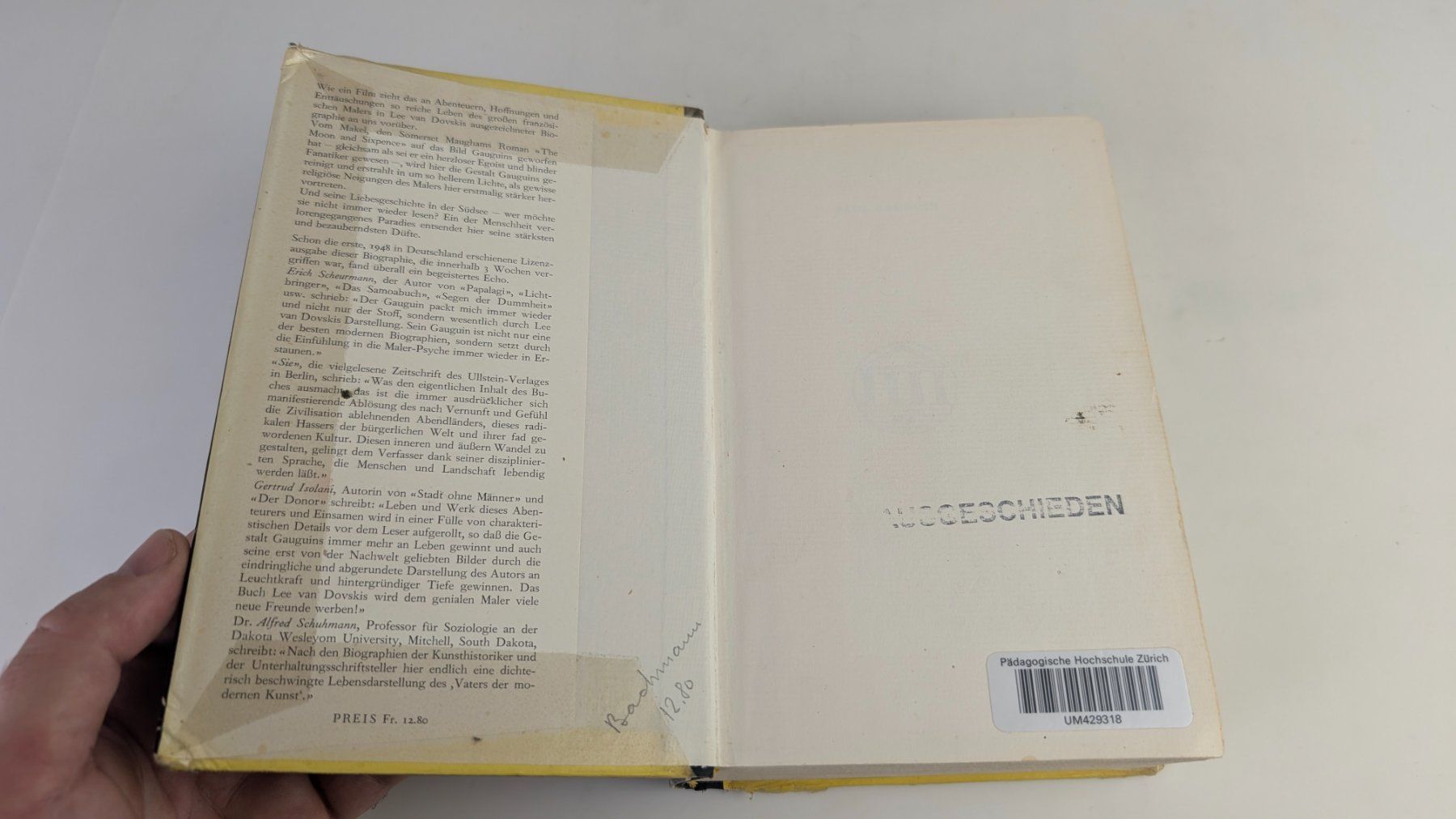 Bücher: Paul Gauguin oder die Flucht vor der Zivilisation 1950 – Gebraucht aus Zürich von 1.Simon 3