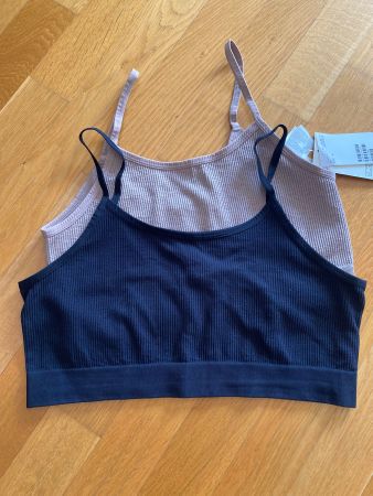 H&M Bustier/Top,  Black & Beige Gr. L Neu mit Etikett! 2 Stk