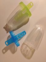 Eis am Stiel Formen 2 Stück grün blau guter Zustand