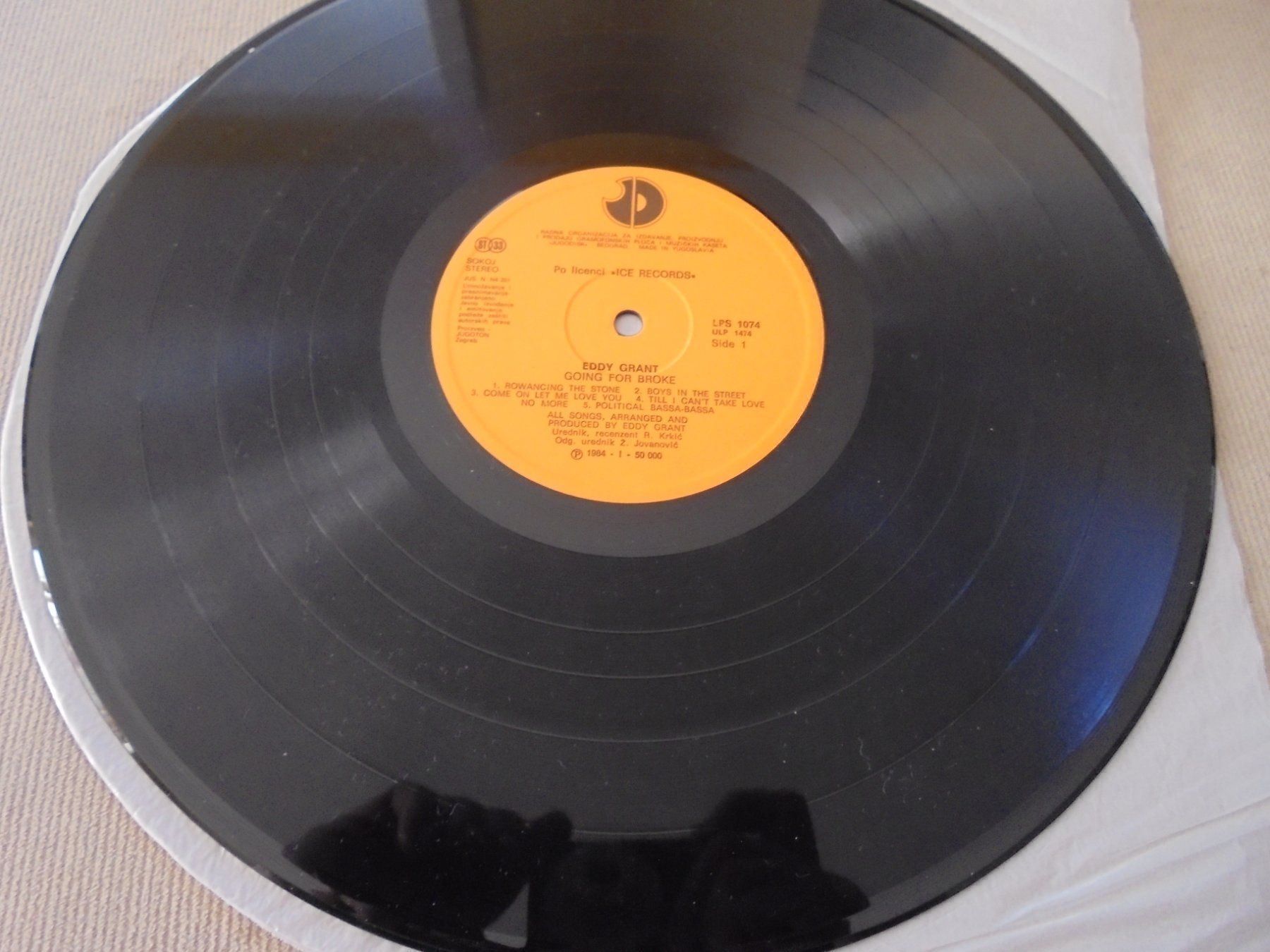 Schallplatten: Eddy GRANT "Going for Broke "LP Jugoslavien 1984 – Gebraucht aus Crissier von Promopost 3