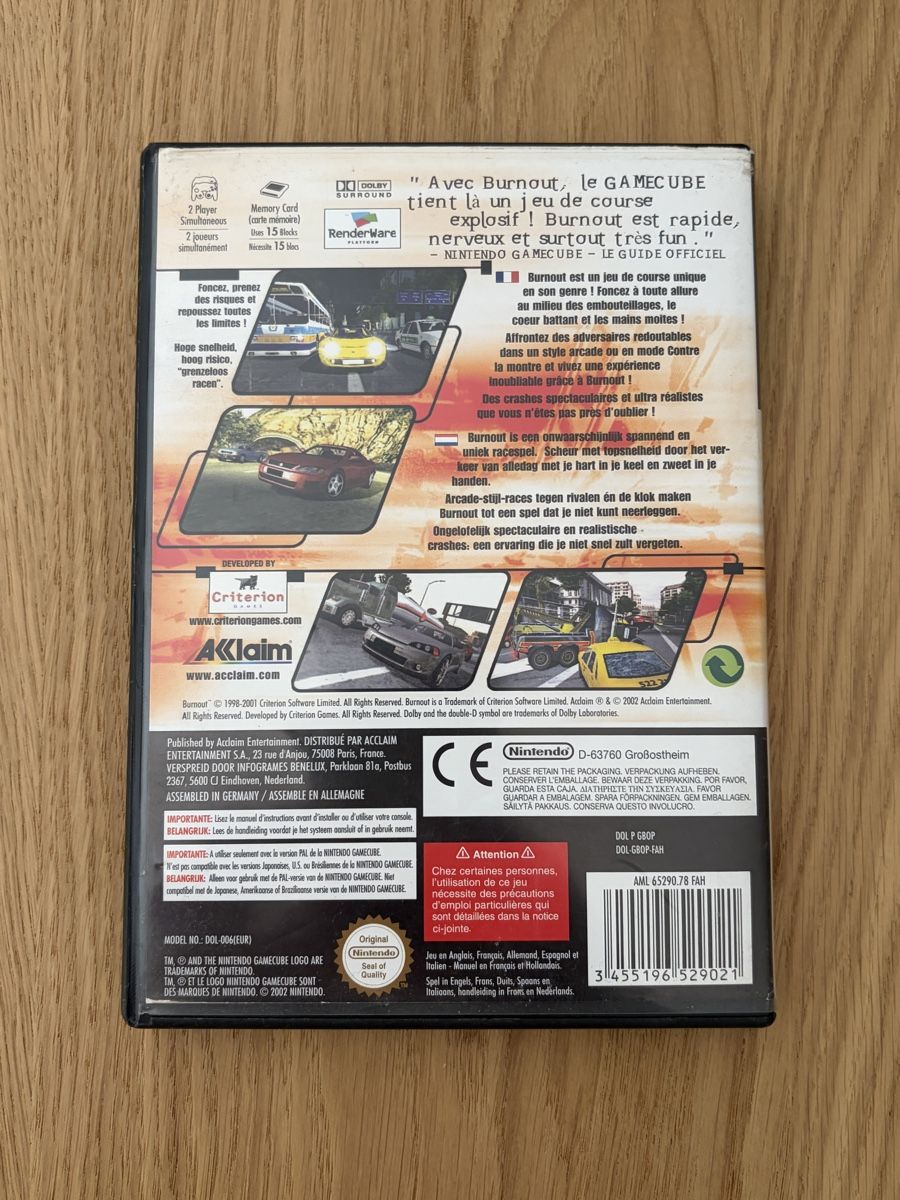 Nintendo Spiele: Burnout - Nintendo Gamecube – Gebraucht aus Pully von FunkyGames 1