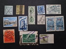 Diverse Briefmarken mit Sonderstempelung