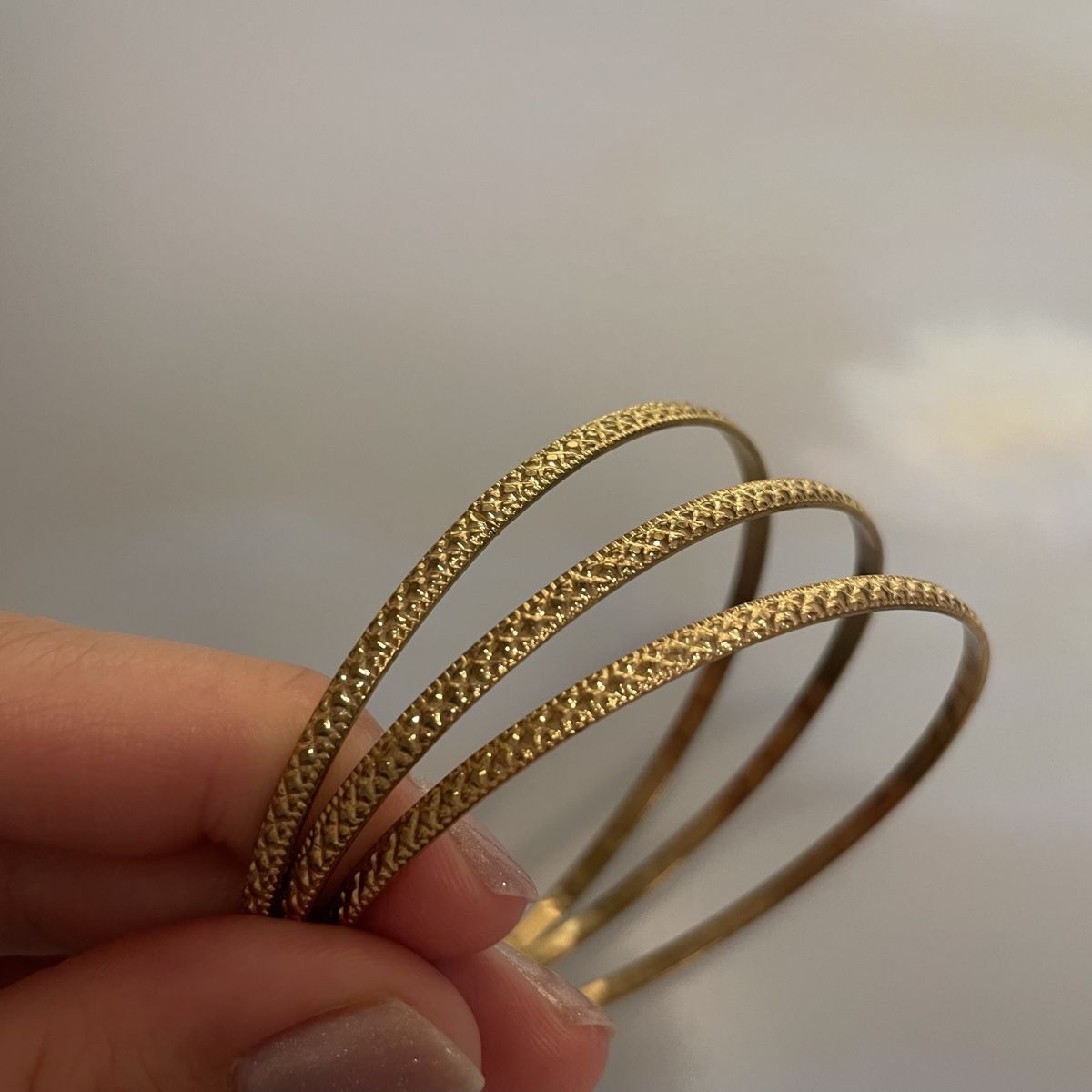 Bracciali & Braccialetti: Armreifen, gold, 3Stk. – Usato da Bellach venduto da Lapislazuli_blues 2